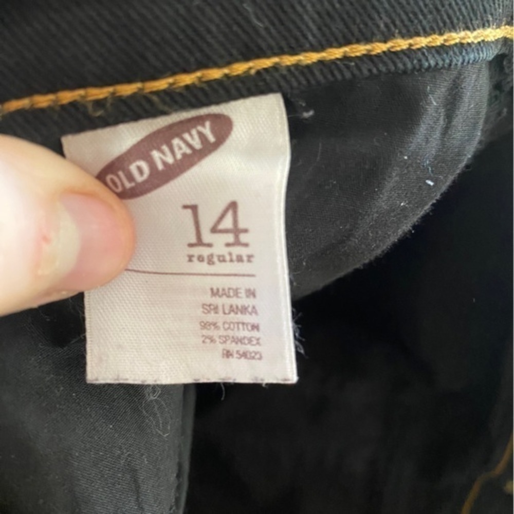 Old Navy - The Diva women’s midrise straight leg black jeans  size 14 - Picture 4 of 10